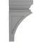 Ekena Millwork 5"W x 5 3/4"D x 10"H Medium Nevio Wood Vintage Decor Corbel, Pebble Grey CORWD05X05X10NEPG - alternate 2